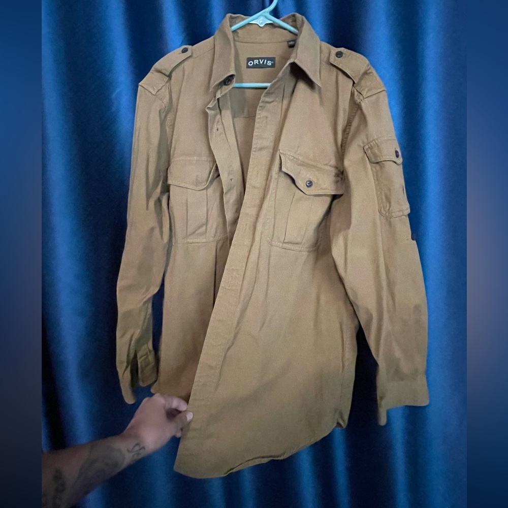Orvis Men's Brown Fishing Shirt